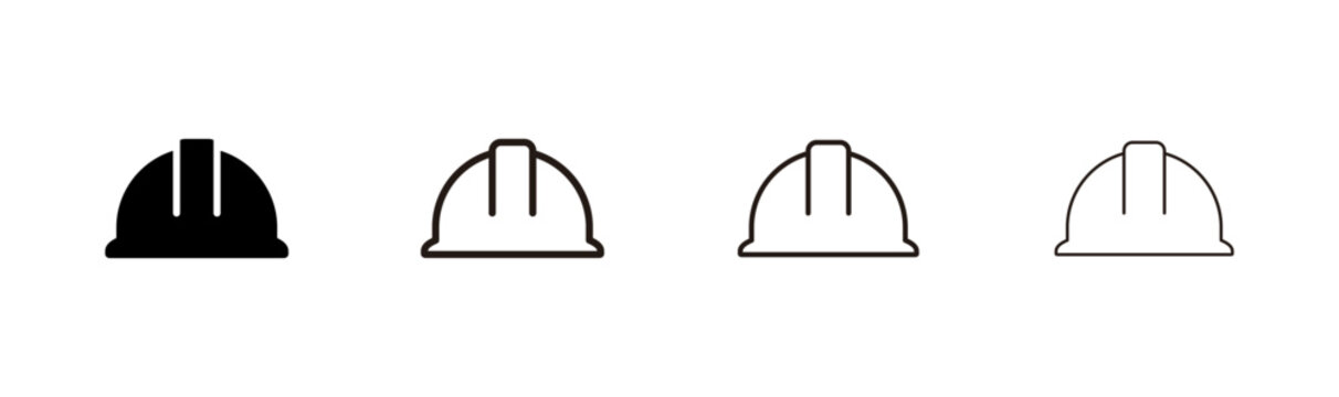 Helmet icon logo design. Motorcycle helmet sign and symbol. Construction helmet icon. Safety helmet