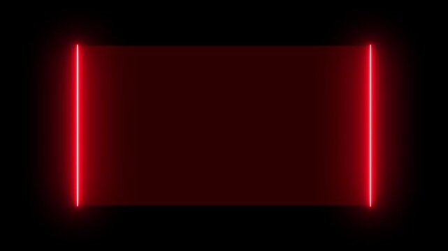 Abstract blue neon graphics structure empty text spaces inside frames. Contemporary hardware marketing slideshows match up perfectly with this asset. Blue neon loops.