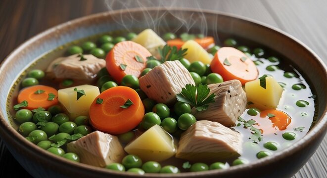 Vegetable soup bowl