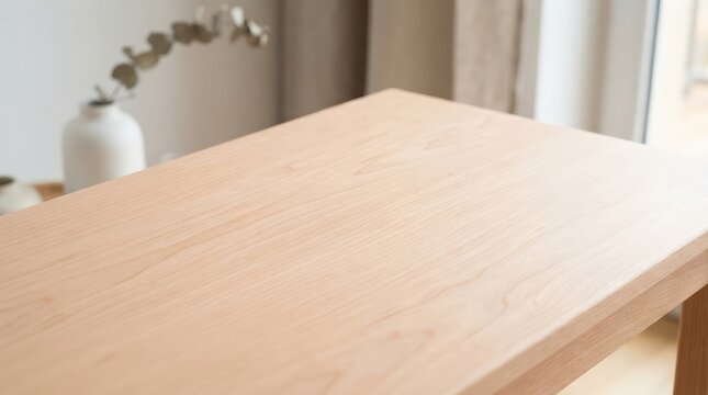 Smooth pale alder wood grain texture for modern minimalist furniture and interior design surfaces