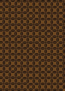 black and brown batik pattern