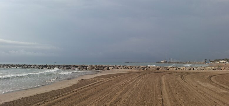 view from the beach