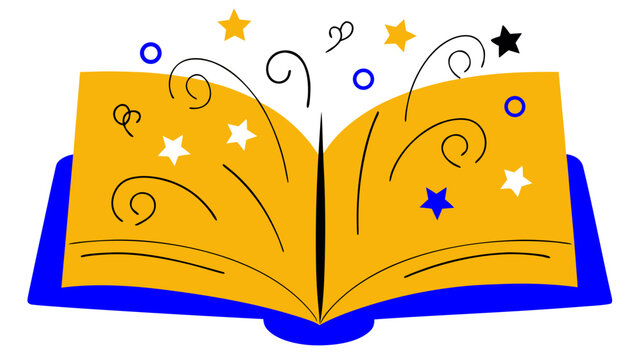 open book with butterflies