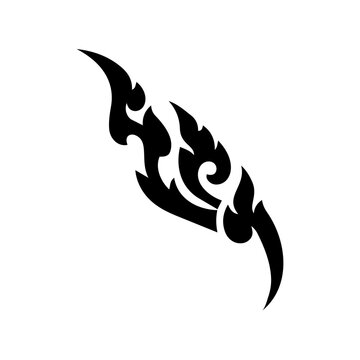 Vintage Thai Kanok Element with Symmetrical Line Art Design