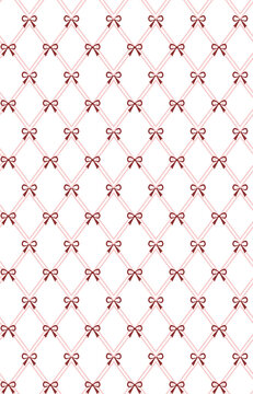Pattern ribbon cute with baby diamond seamless and bow floral background. Print gingham fabric with heart simple small and preppy hand wrapping. Diamond red pattern with baby chess argyle.