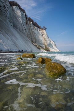 Denmark, Mon Island, Mons Klint, Chalk cliffs