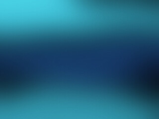 Obraz premium Deep blue and teal gradient background with soft light and bokeh effect