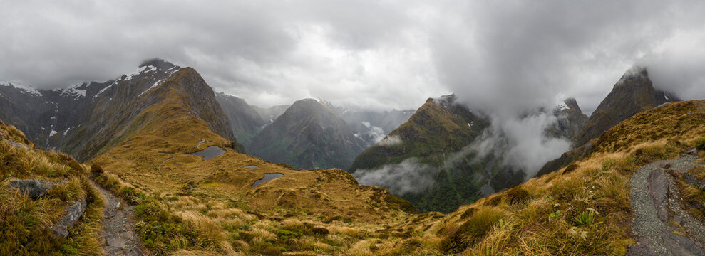 New Zealand, South Island, Milford Track, Milford Sound, Mackinnon Pass