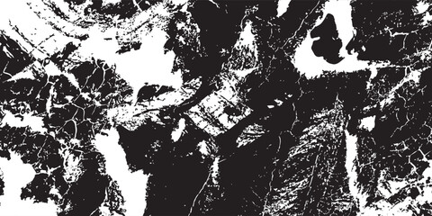 Fototapeta premium High Contrast Black And White Marble Texture Abstract Grunge Background With Rock-Like Veins eps10