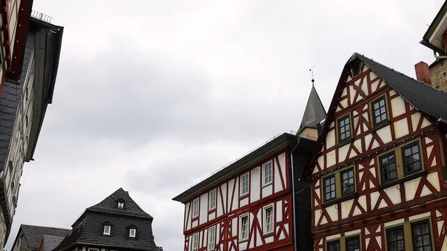 the historic old town of dillenburg germany 4k video