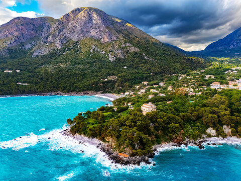 The coast near the town of Maratea, in the province of Potenza, Basilicata, Italy.