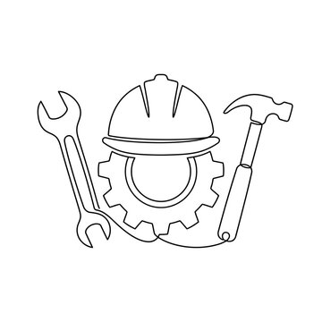 vector illustration of Construction tools and safety helmet icon set Vector, illustration , Labour Day, Happy Labor Day, Labor Day, Labour day icons set