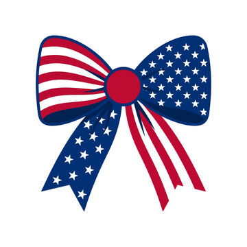 vector illustration of Red white and blue star bow with polka dots Vector, illustration , Labour Day, Happy Labor Day, Labor Day, Labour day icons set
