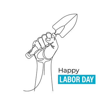 vector illustration of Happy person celebrating labor day with a rocket Vector, illustration , Labour Day, Happy Labor Day, Labor Day, Labour day icons set