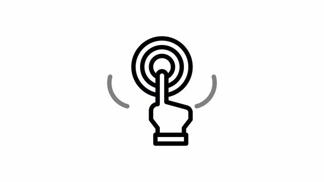 touch sensor minimalist stroke animation