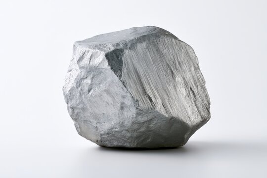 Raw Beryllium Metal Ingot with Silvery Fractured Surface