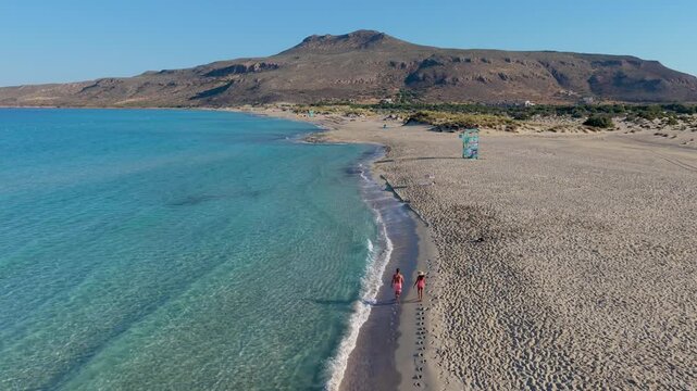 Discover the breathtaking beauty of Simos Beach in Elafonisos, Greece. Enjoy golden sands, crystal-clear waters, and tranquil surroundings perfect for relaxation and exploration.