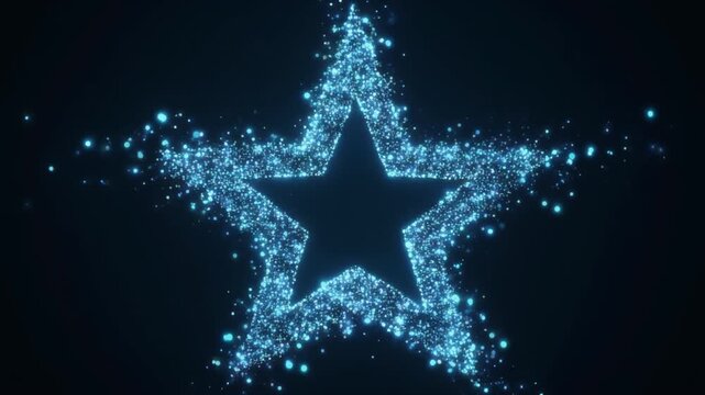 Star Shape Particle Light Background