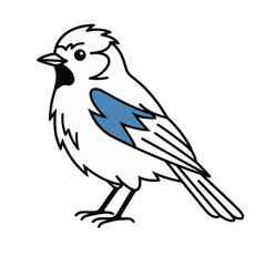 Fototapeta premium Stylized Bird Illustration