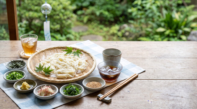 薬味とめんつゆを楽しむ夏のそうめん2.jpg