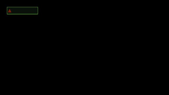 Digital warning alert sign with red triangle on animation 4k black background, for ui interface