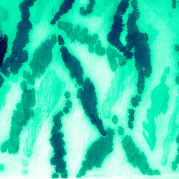 Acrylic Brushes. Watercolor Abstract. Mint Safari