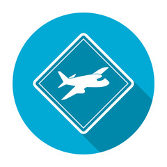 Fototapeta premium Airplane icon isolated on transparent background