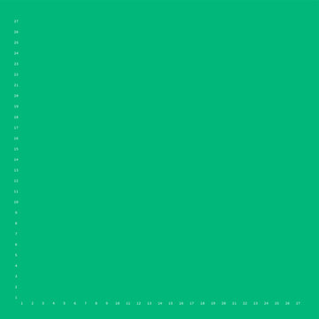 Blueprint grid precision measurement scale ruler overlay technical green background vector asset. Fine numerical ruler scale along bottom left edges white numbers accurate measurement layout solid eme