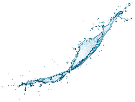 Twisted water splash