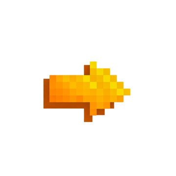 Bright pixel arrow pointing right