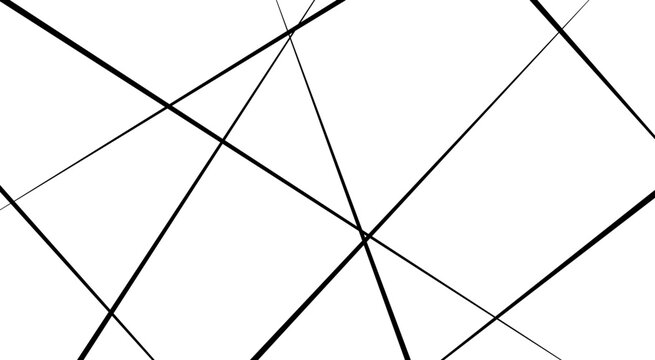 Random geometric line pattern on a transparent background. 