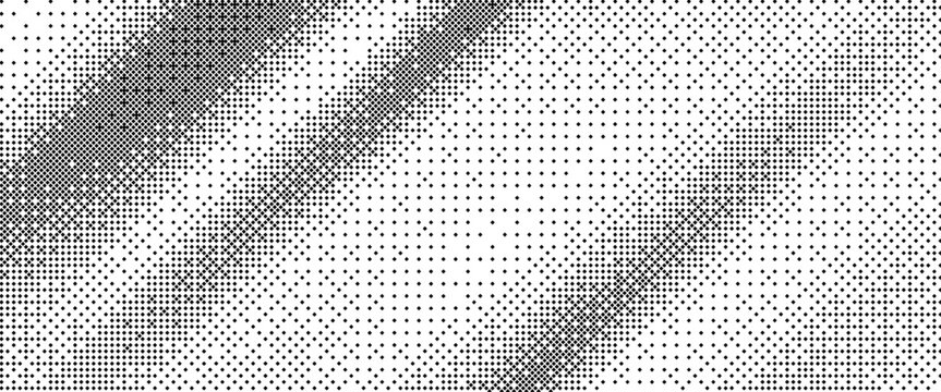 Abstract diagonal dither pixel background with bitmap gradient. Halftone texture with a digital 8-bit effect.