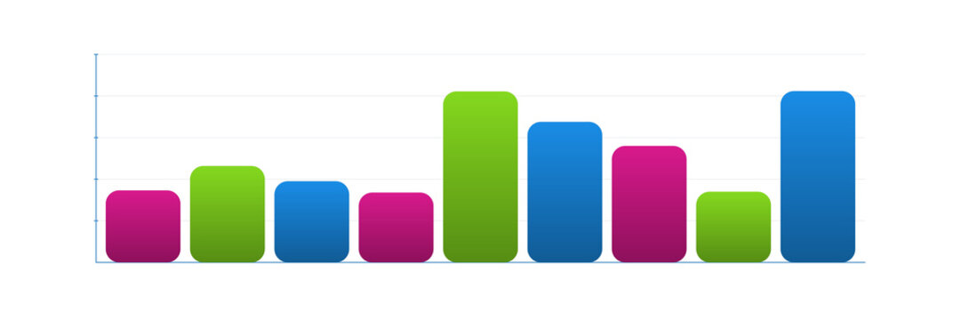 Horizontal ranking bar chart with eight items sorted by value. Isolated transparent PNG leaderboard visualization for marketing and sales reports.