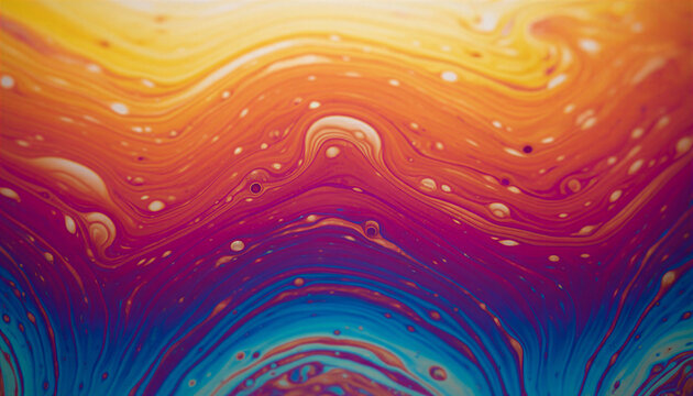 Abstract soap bubble film surface texture