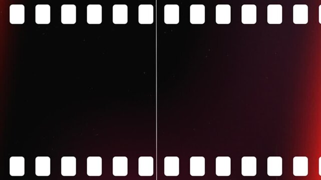Old damaged filmstrip tape defects with analog VHS. Scratch, noise and dust texture. Old film burn light leaks overlay 4K video.