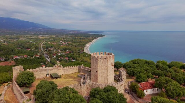 Platamonas castle in Olympus region, Greece