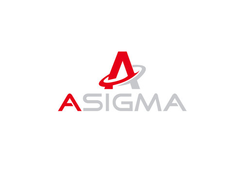 Abstract sigma symbol with orbital path a modern vector logo