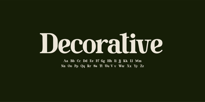 Decorative classic serif font alphabet letters fancy gentle typographic design. Elegant anthique typography. Retro slick serif letter set for wedding card, restaurant menu, headline. Vector typeset.