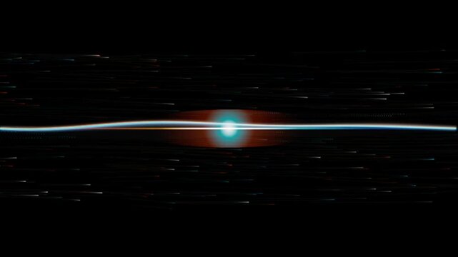 Retro futuristic purple synthwave grid video background with digital video file placeholder