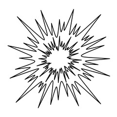 Obraz premium Explosion starburst graphic