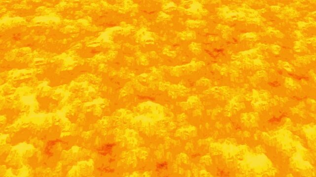 Atomic bombs on the surface of the sun. 3d animation