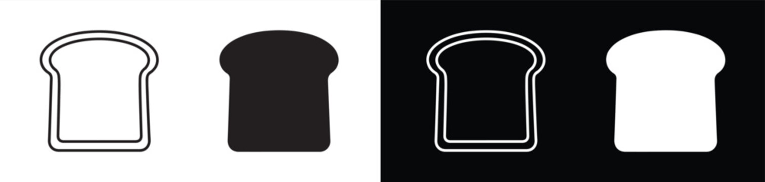 bread slices with clean lines and contrasting colors