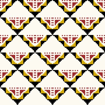 Abstract Geometric Art Deco Style Pattern Background