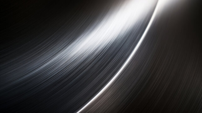 Black Vinyl Record Grooves Abstract Background Texture