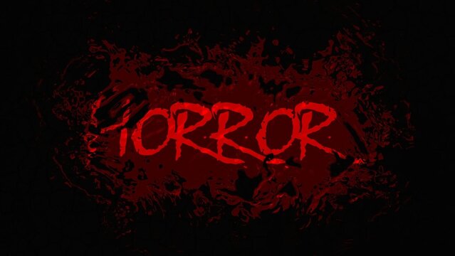 Horror Text Animation