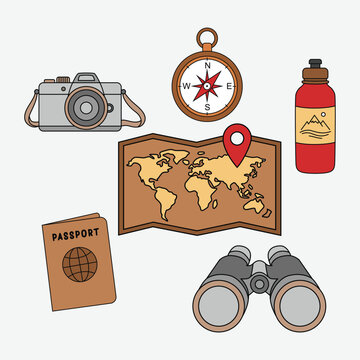 Travel Icon Packs Illustration
