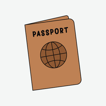 Passport Art Illustration