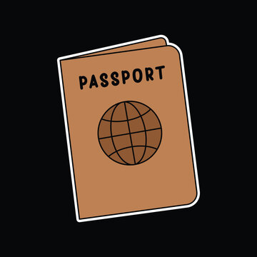 Passport Art Illustration
