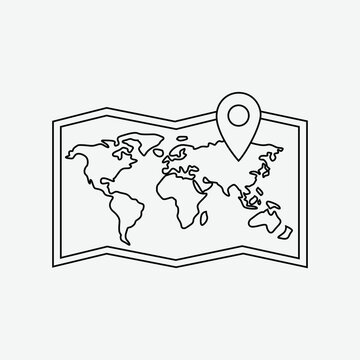 Old Map Art Illustration
