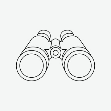 Binocular Art Illustration